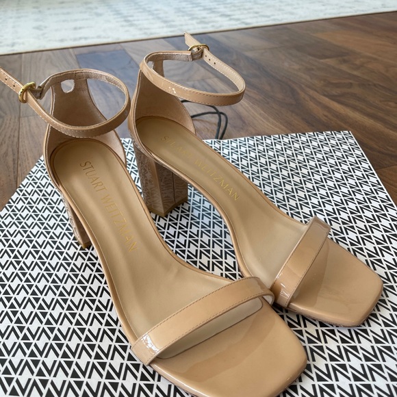 STUART WEITZMAN | NUDISTCURVE 75 BLOCK SANDAL -  BNWT - Picture 8 of 16